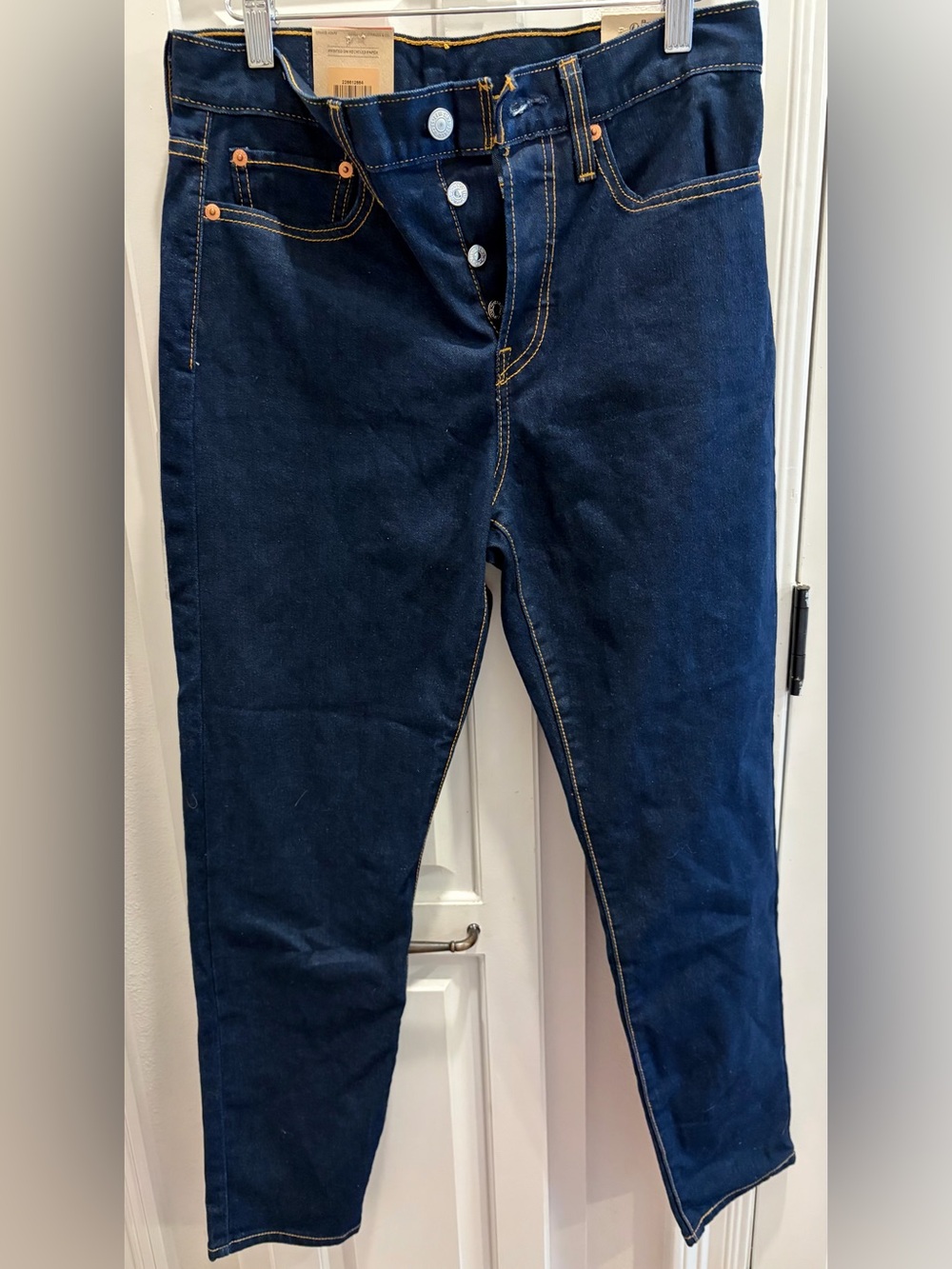 NWT LEVI’S Women’s High-Rise Dark Blue Button-Fly Jeans